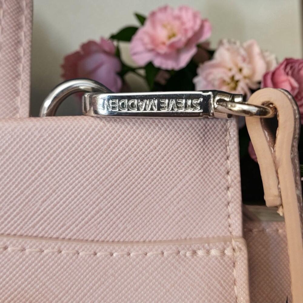 Steve Madden Blush Pink Structured Satchel Crossbody NWOT lil Bag - Picture 14 of 15